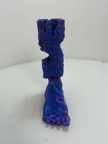 Spooky Foot Rook Chess Piece with vine decorations, FDM printed, for unique chess sets.